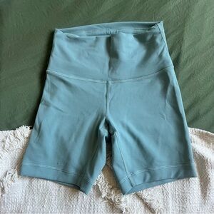 lululemon light blue biker short